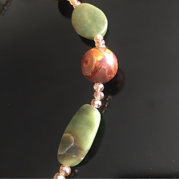 Stone & Glass Beaded Necklace - Picture 10 of 16